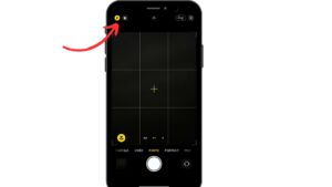activation du flash sur Iphone
