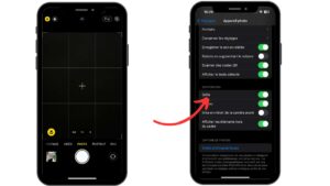 Réglage pour mettre dans la grille dans les photos
