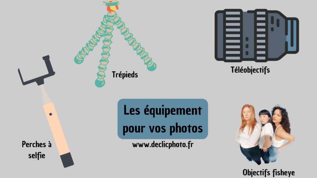 Les équipement pour vos photos