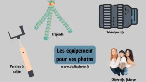 Les équipement pour vos photos